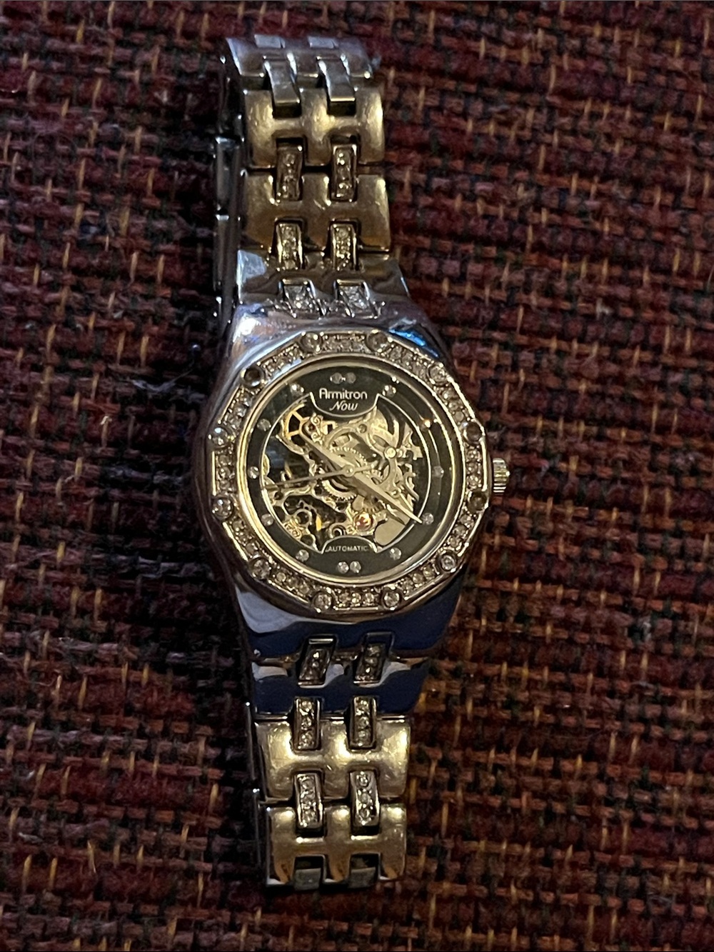 Armitron Silver Crystal Accent Women's Automatic Watch